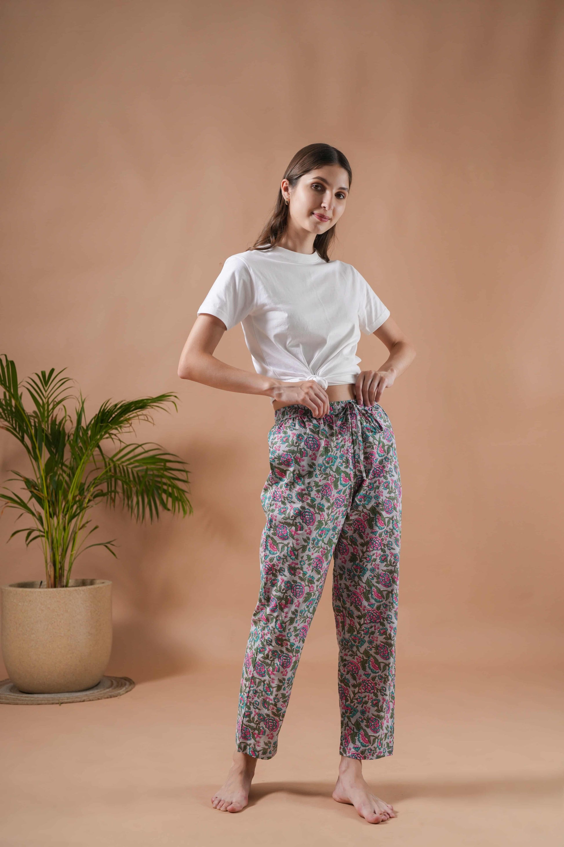 Green Printed Pajama